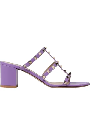 VALENTINO GARAVANI Dames, Schoenen, Paars, Maat: 40 EU Leer