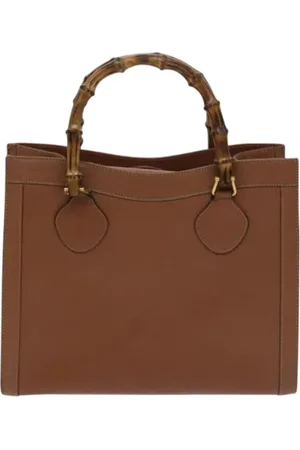 Gucci Dames, Pre-owned, Bruin, Maat: ONE Size Leer