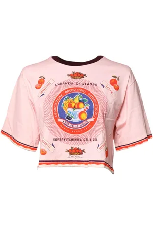 Dolce & Gabbana Dames, Tops, Roze, Maat: XS Katoen