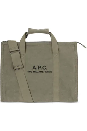 A.P.C. Heren, Tassen, Bruin, Maat: ONE Size Katoen
