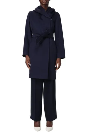 Max Mara Dames, Mantels, Blauw, Maat: 3XS