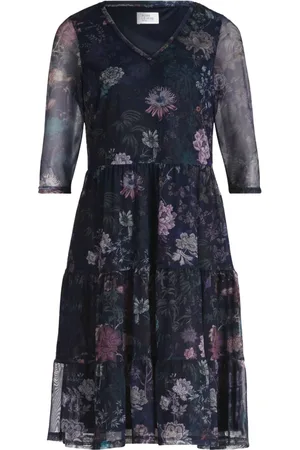 Vera Mont Dames, Jurken, Veelkleurig, Maat: 3XL Leer