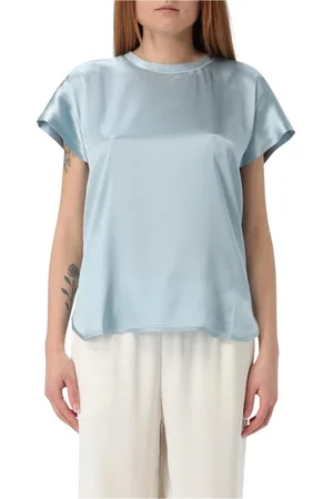 Pinko Dames, Blouses & Shirts, Blauw, Maat: M Zijde