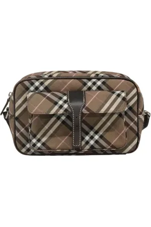 Burberry Dames, Pre-owned, Bruin, Maat: ONE Size Leer