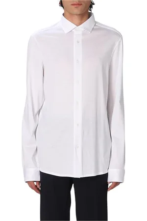 Emporio Armani Heren, Overhemden, Wit, Maat: S