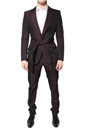 Dolce & Gabbana Heren, Pakken, Bruin, Maat: M Zijde