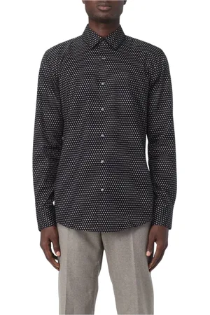 HUGO BOSS Heren, Overhemden, Zwart, Maat: XL Katoen
