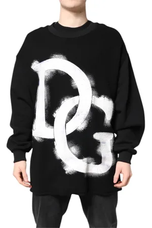 Dolce & Gabbana Heren, Sweatshirts & Hoodies, Zwart, Maat: L Katoen
