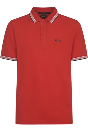 HUGO BOSS Heren, Tops, Rood, Maat: M Katoen