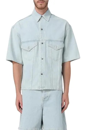 Nanushka Heren, Overhemden, Blauw, Maat: M Denim