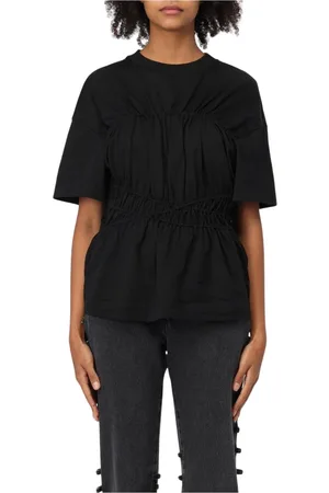 Alexander McQueen Dames, Tops, Zwart, Maat: XS Katoen