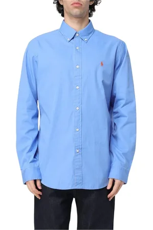 Ralph Lauren Heren, Overhemden, Blauw, Maat: S