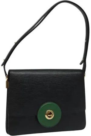 LOUIS VUITTON Dames, Pre-owned, Zwart, Maat: ONE Size Leer