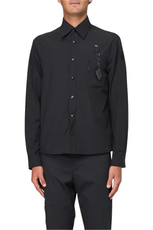 Blauer Heren, Overhemden, Zwart, Maat: M