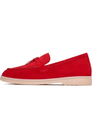 CESARE GASPARI Dames, Schoenen, Rood, Maat: 37 EU Leer
