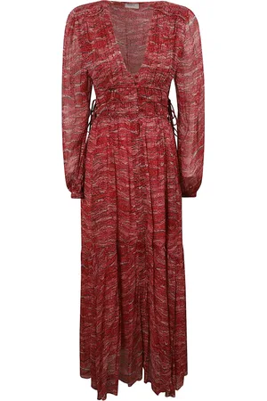 Isabel Marant Dames, Jurken, Rood, Maat: 2XS Viscose