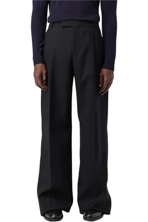 Alexander McQueen Heren, Broeken, Zwart, Maat: M Wol