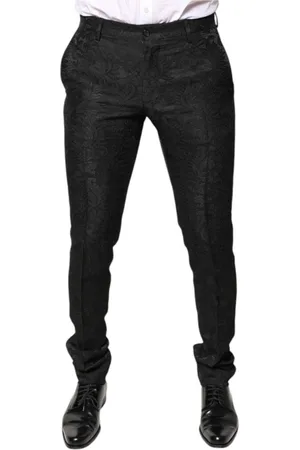 Dolce & Gabbana Heren, Broeken, Zwart, Maat: S Zijde