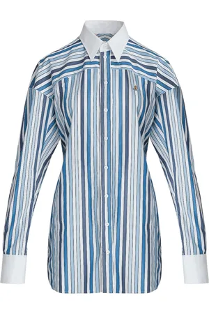 Vivienne Westwood Dames, Blouses & Shirts, Blauw, Maat: S