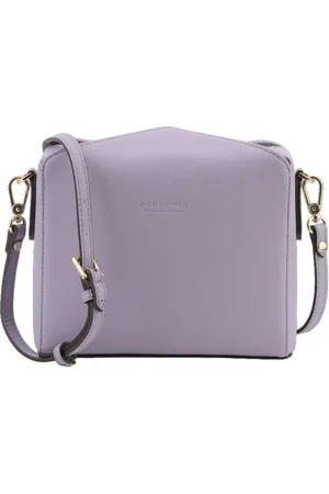 Pourchet Paris Dames, Tassen, Paars, Maat: ONE Size Leer