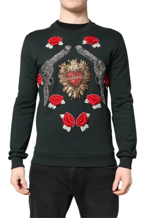 Dolce & Gabbana Heren, Sweatshirts & Hoodies, Zwart, Maat: XS Katoen