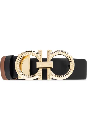 Salvatore Ferragamo Dames, Accessoires, Zwart, Maat: 100 CM Leer