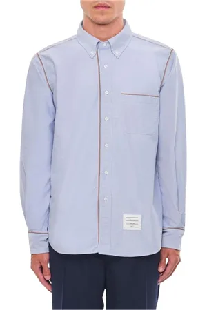 Thom Browne Heren, Overhemden, Blauw, Maat: S Katoen