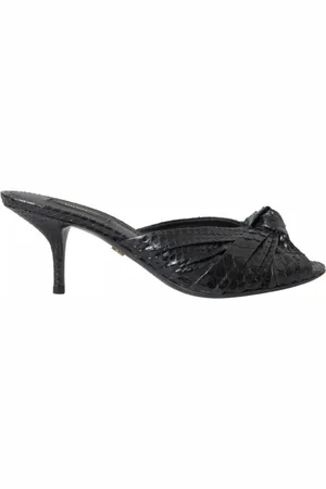 Dolce & Gabbana Dames, Schoenen, Zwart, Maat: 36 1/2 EU Leer