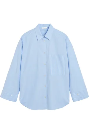 By Malene Birger Dames, Blouses & Shirts, Blauw, Maat: XS Katoen