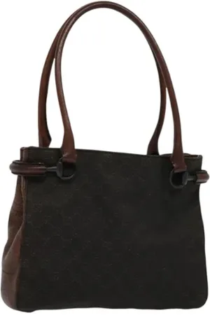 Gucci Dames, Pre-owned, Bruin, Maat: ONE Size Leer