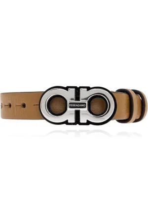 Salvatore Ferragamo Heren, Accessoires, Bruin, Maat: ONE Size Leer