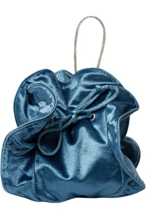 Twentyfour Dames, Tassen, Blauw, Maat: ONE Size Satijn