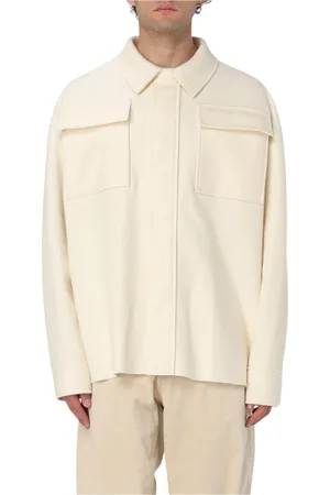 Jil Sander Heren, Jassen, Wit, Maat: L Wol