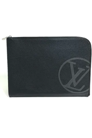LOUIS VUITTON Heren, Pre-owned, Zwart, Maat: ONE Size Leer