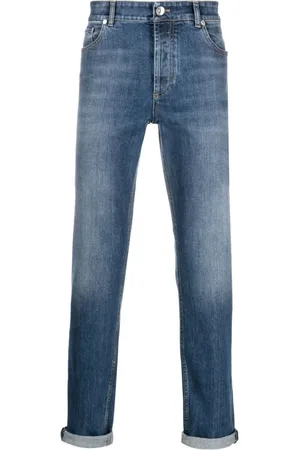 Brunello Cucinelli Heren, Jeans, Blauw, Maat: 3XL Katoen