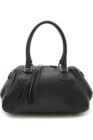CHANEL Dames, Pre-owned, Zwart, Maat: ONE Size Leer