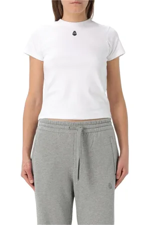 Alexander McQueen Dames, Tops, Wit, Maat: S Katoen