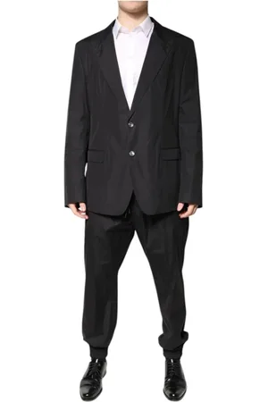Dolce & Gabbana Heren, Pakken, Zwart, Maat: 4XL Zijde