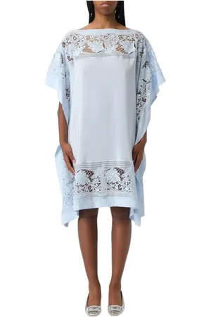 ERMANNO SCERVINO Dames, Jurken, Blauw, Maat: M