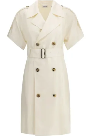 Burberry Dames, Mantels, Wit, Maat: XS