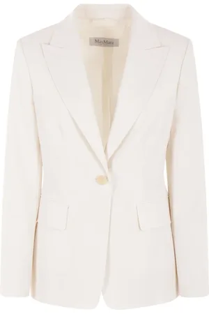 Max Mara Dames, Jassen, Wit, Maat: S Wol
