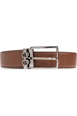 Salvatore Ferragamo Heren, Accessoires, Bruin, Maat: 85 CM Leer