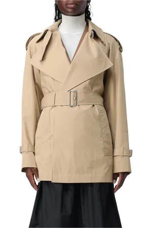 Burberry Dames, Mantels, , Maat: S Leer