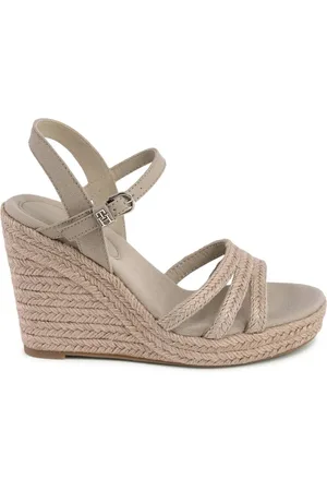 Tommy Hilfiger Dames, Schoenen, Bruin, Maat: 36 EU Linnen