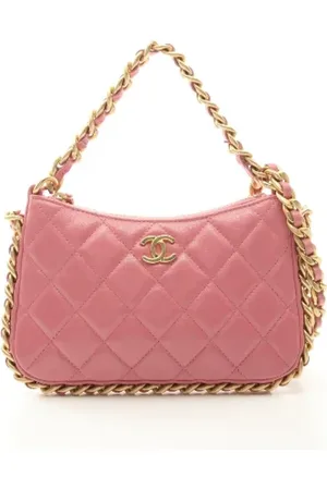 CHANEL Dames, Pre-owned, Roze, Maat: ONE Size Leer
