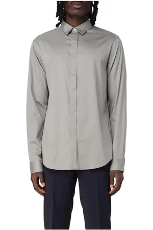 Armani Exchange Heren, Overhemden, Grijs, Maat: L