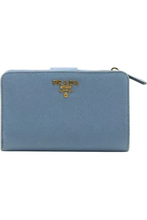 Prada Dames, Pre-owned, Blauw, Maat: ONE Size Leer