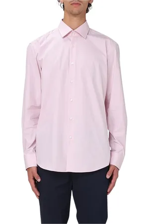 HUGO BOSS Heren, Overhemden, Roze, Maat: M Katoen