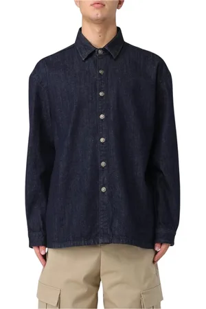 424 FAIRFAX Heren, Overhemden, Zwart, Maat: M Denim