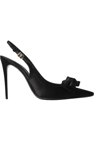 Dolce & Gabbana Dames, Schoenen, Zwart, Maat: 36 1/2 EU Satijn